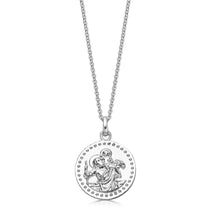 Modern Sterling Silver St Christopher Pendant - hersey-and-son
