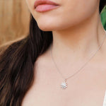 Sterling Silver Sun Necklace - hersey-and-son