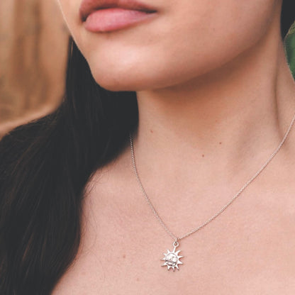 Sterling Silver Sun Necklace