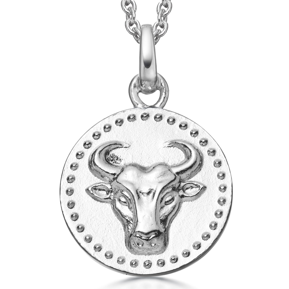 Sterling Silver Taurus Pendant