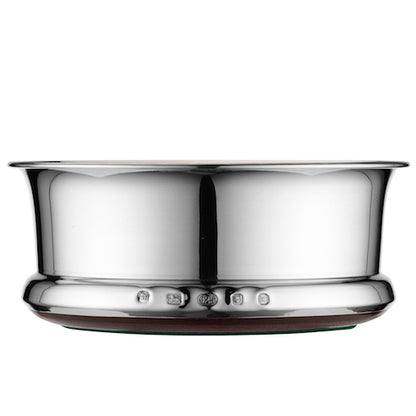 Flared Edge Silver Wine Coaster Side View