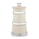 Silver & Ivorine Churn Saltmill - hersey-and-son