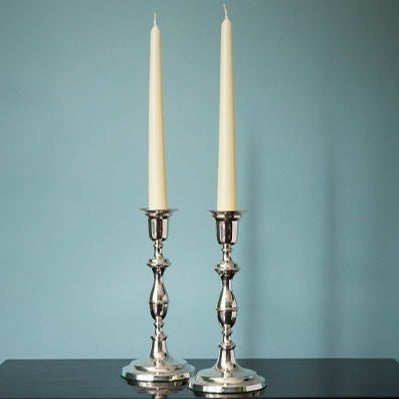Pair of silver Baulster candlesticks