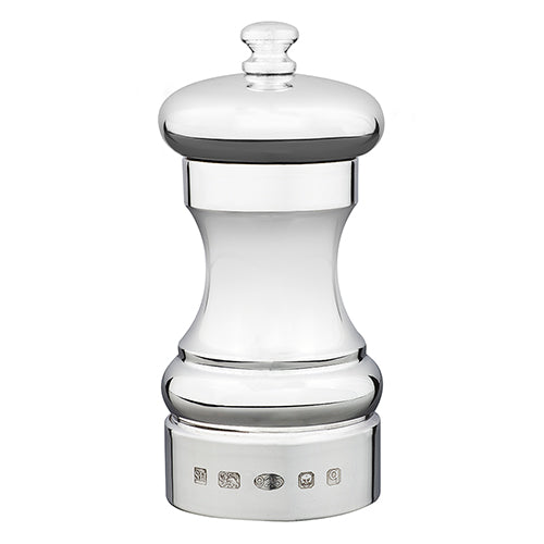 Silver Capstan 4-inch Saltmill - hersey-and-son