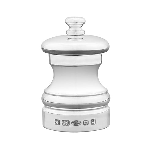 Silver Capstan 63mm Saltmill - hersey-and-son
