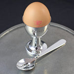 Silver Egg Cup and Spoon - hersey-and-son