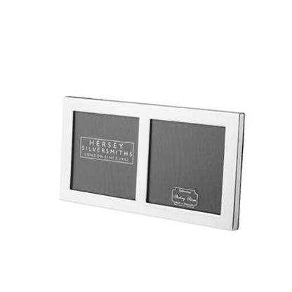 Slim  Silver Photograph  Frame - Double
