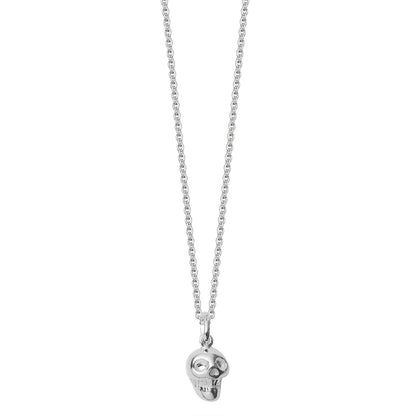 Silver skull necklace