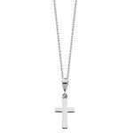 Small Sterling Silver Cross Pendant - hersey-and-son