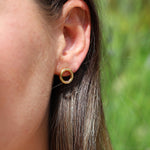 Front Facing Gold Plated & Silver Hoop Earrings - hersey-and-son
