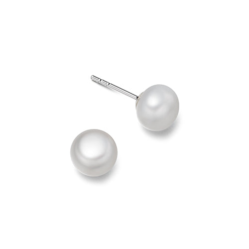 Sterling Silver Pearl Earrings - hersey-and-son
