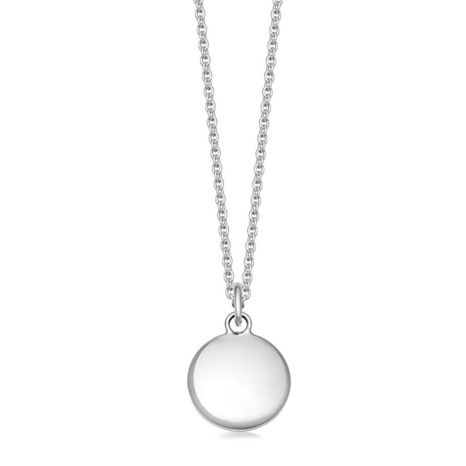 Small Sterling Silver Pebble Necklace - hersey-and-son