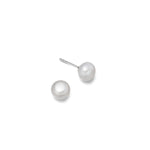 Sterling Silver Pearl Earrings - hersey-and-son