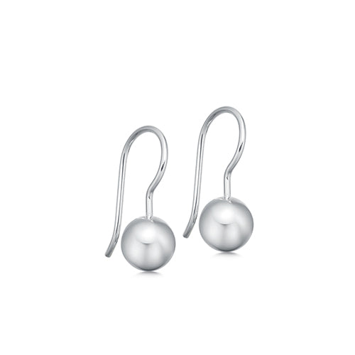 Silver ball earrings 