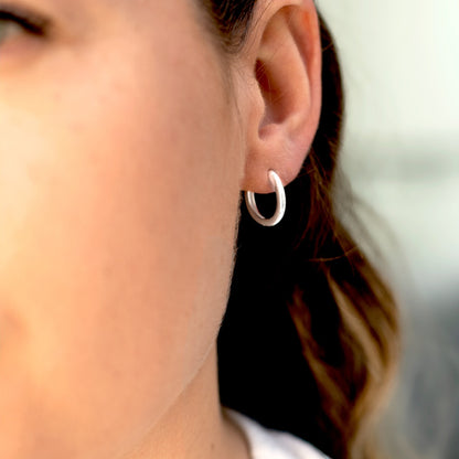 15mm Huggie hoop earring