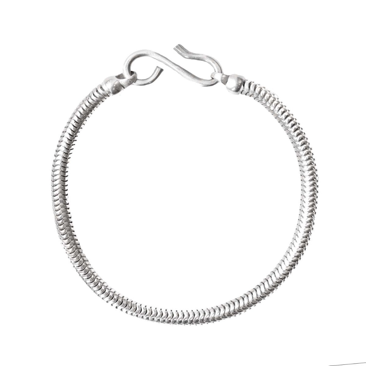 Heavy Sterling Silver Snake Chain Bracelet