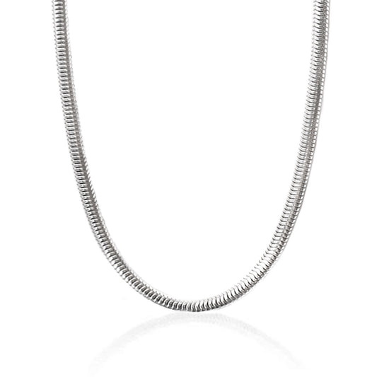 Heavy Sterling Silver Snake Chain Necklace