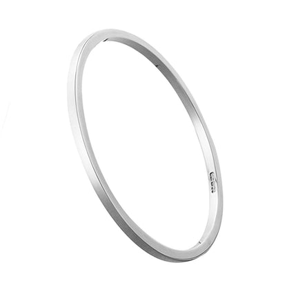 Silver Bangle Square Section