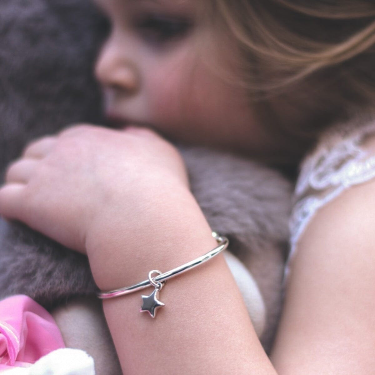 Childs Silver Torque Bracelet