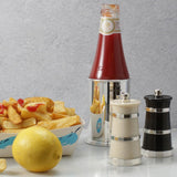 Silver & Ivorine Churn Peppermill - hersey-and-son