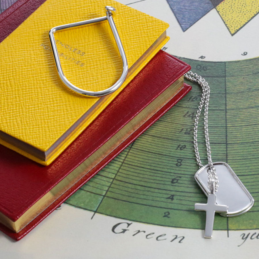 Sterling Silver Dog Tag Necklace