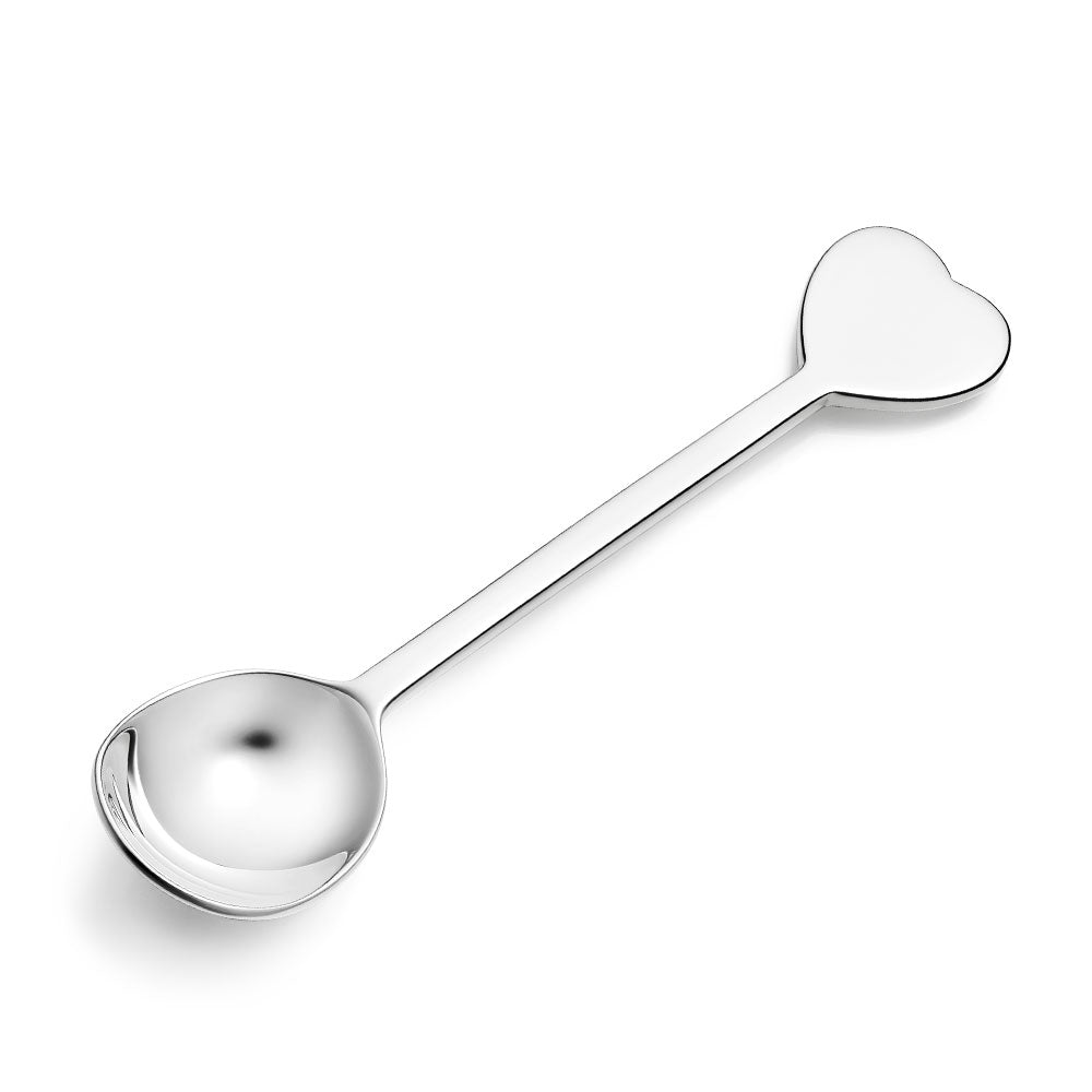 Sterling Silver Heart Spoon - hersey-and-son