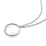 Sterling Silver Magnifying Glass Necklace - hersey-and-son