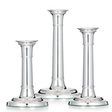 Silver Straight Column Candlestick - hersey-and-son