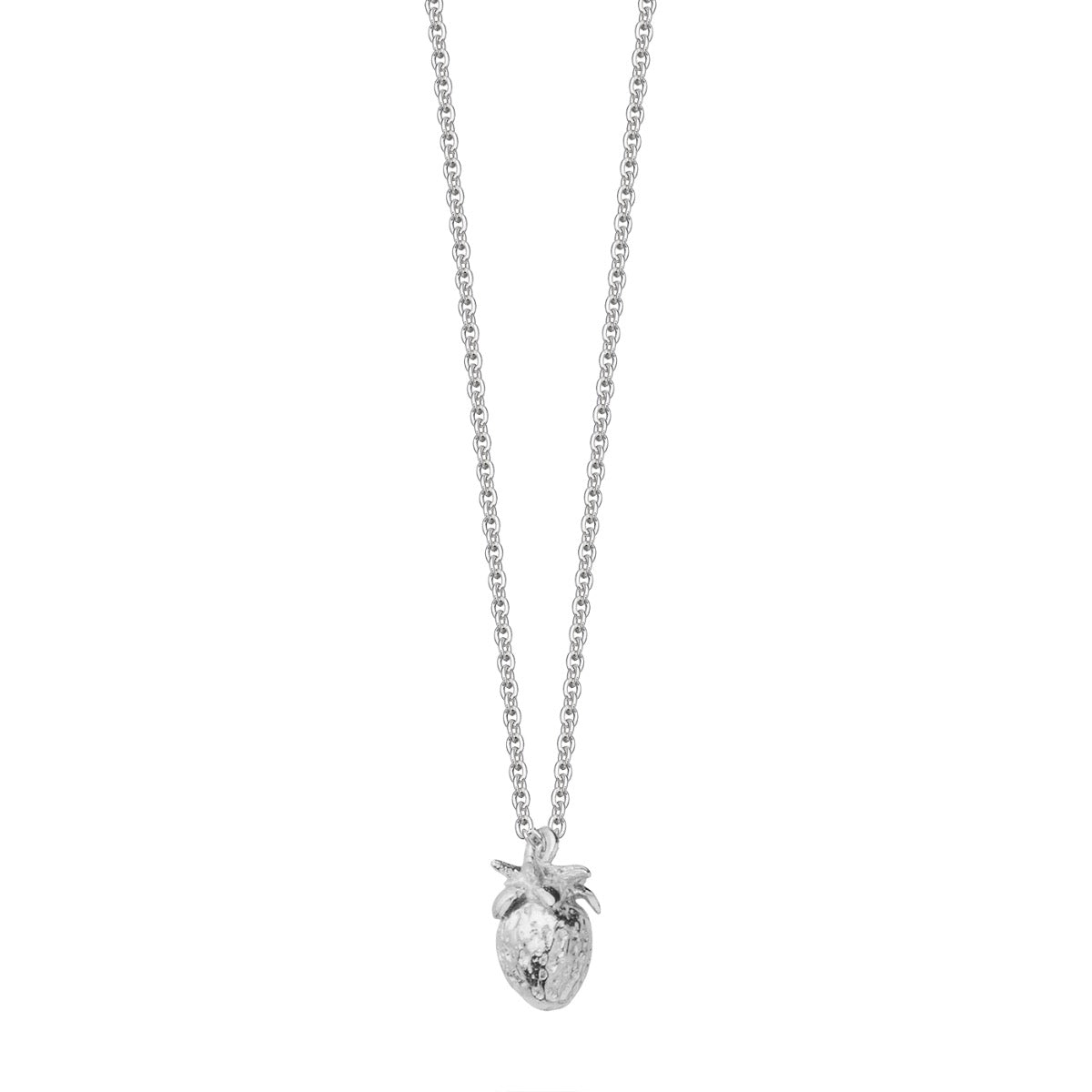 Sterling Silver Strawberry Pendant - hersey-and-son