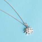Sterling Silver Sun Necklace - hersey-and-son