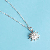 Sterling Silver Sun Necklace - hersey-and-son