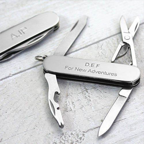 Silver Swiss Army Knife - hersey-and-son