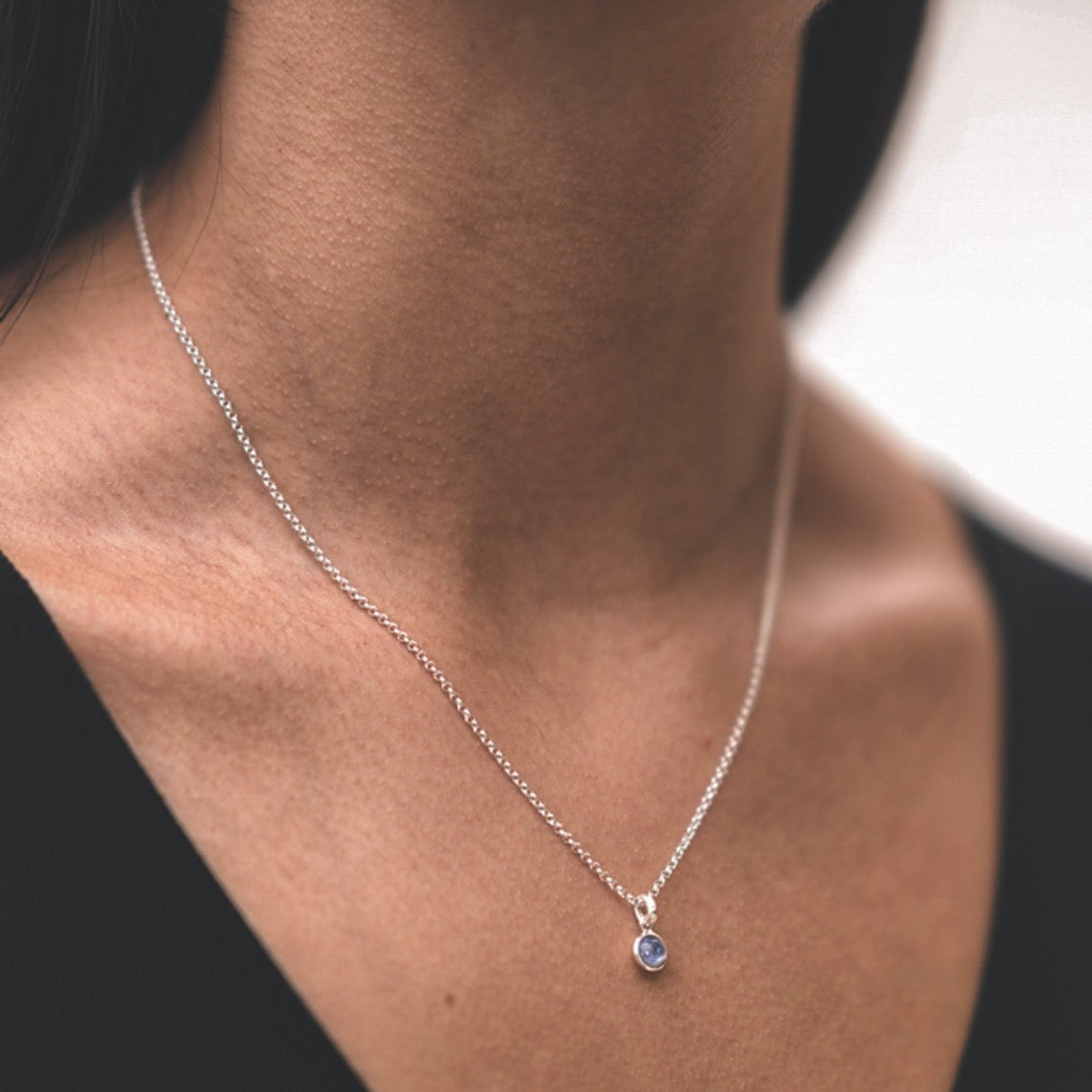 tanzanite birthstone necklace