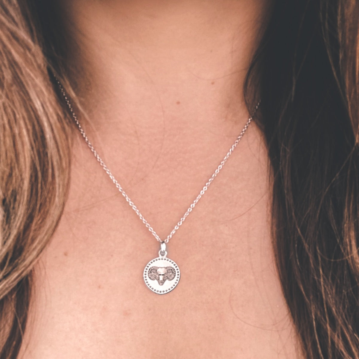 Sterling silver deals aries pendant