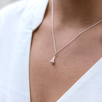 Sterling Silver Teardrop Pendant - hersey-and-son
