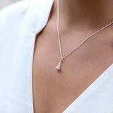 Sterling Silver Teardrop Pendant - hersey-and-son