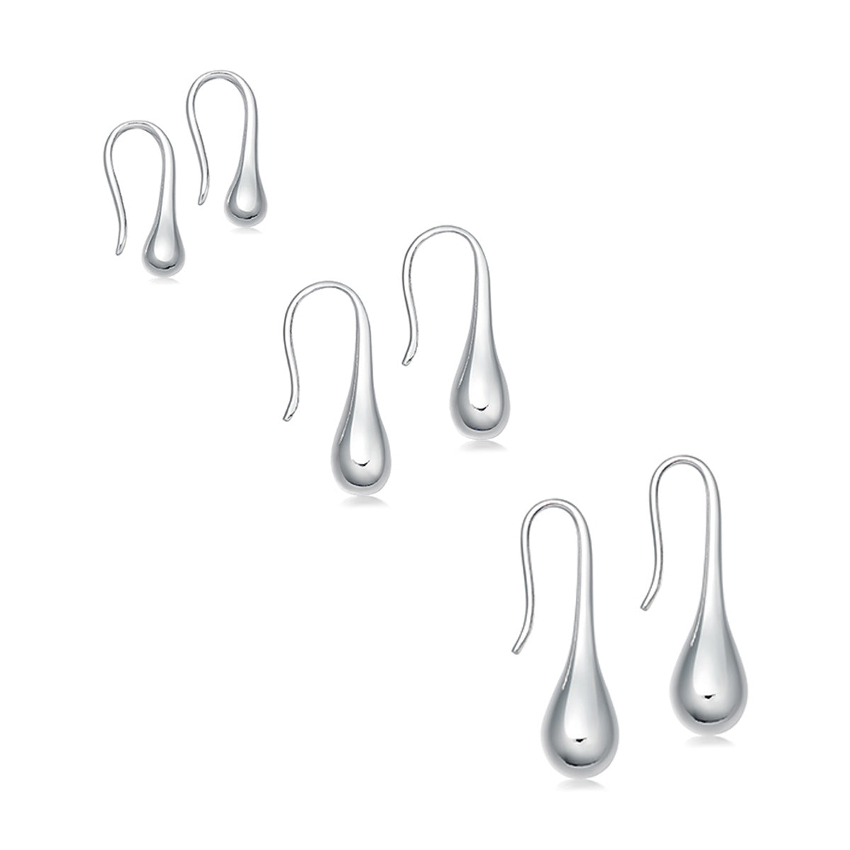 Sterling Silver Teardrop Earring