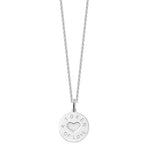 Silver Token Of Love Pendant - hersey-and-son