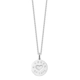 Silver Token Of Love Pendant - hersey-and-son
