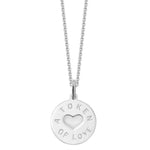 Silver Token Of Love Pendant - hersey-and-son