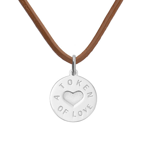 Token Of Love Leather Pendant