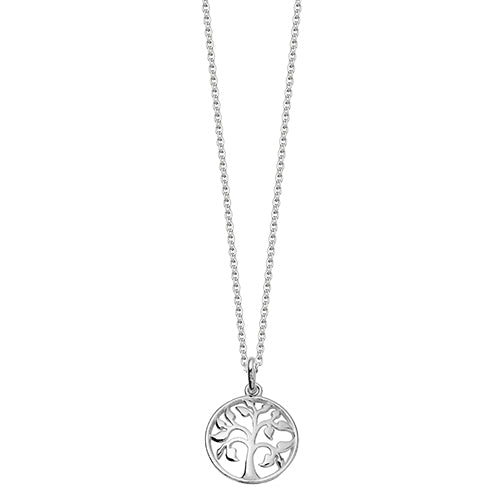 Silver tree of life necklace