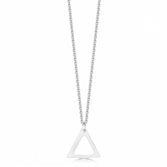 Small Sterling Silver Triangulum Necklace