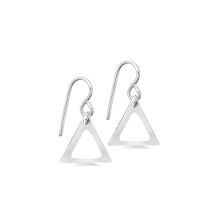 Sterling Silver Triangulum Earrings