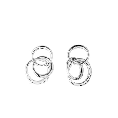 Trilogy hoop earrings