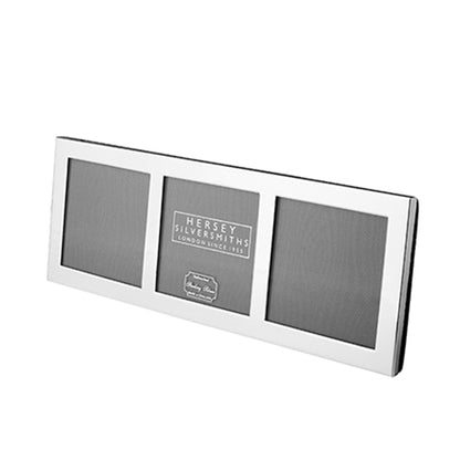 Slim Silver Photograph Frame - Triple