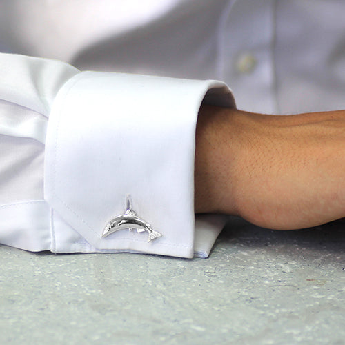 Silver Trout Cufflinks