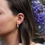 Sterling Silver Chunky Twisted Hoop Earrings - hersey-and-son