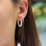 Sterling Silver Chunky Twisted Hoop Earrings - hersey-and-son