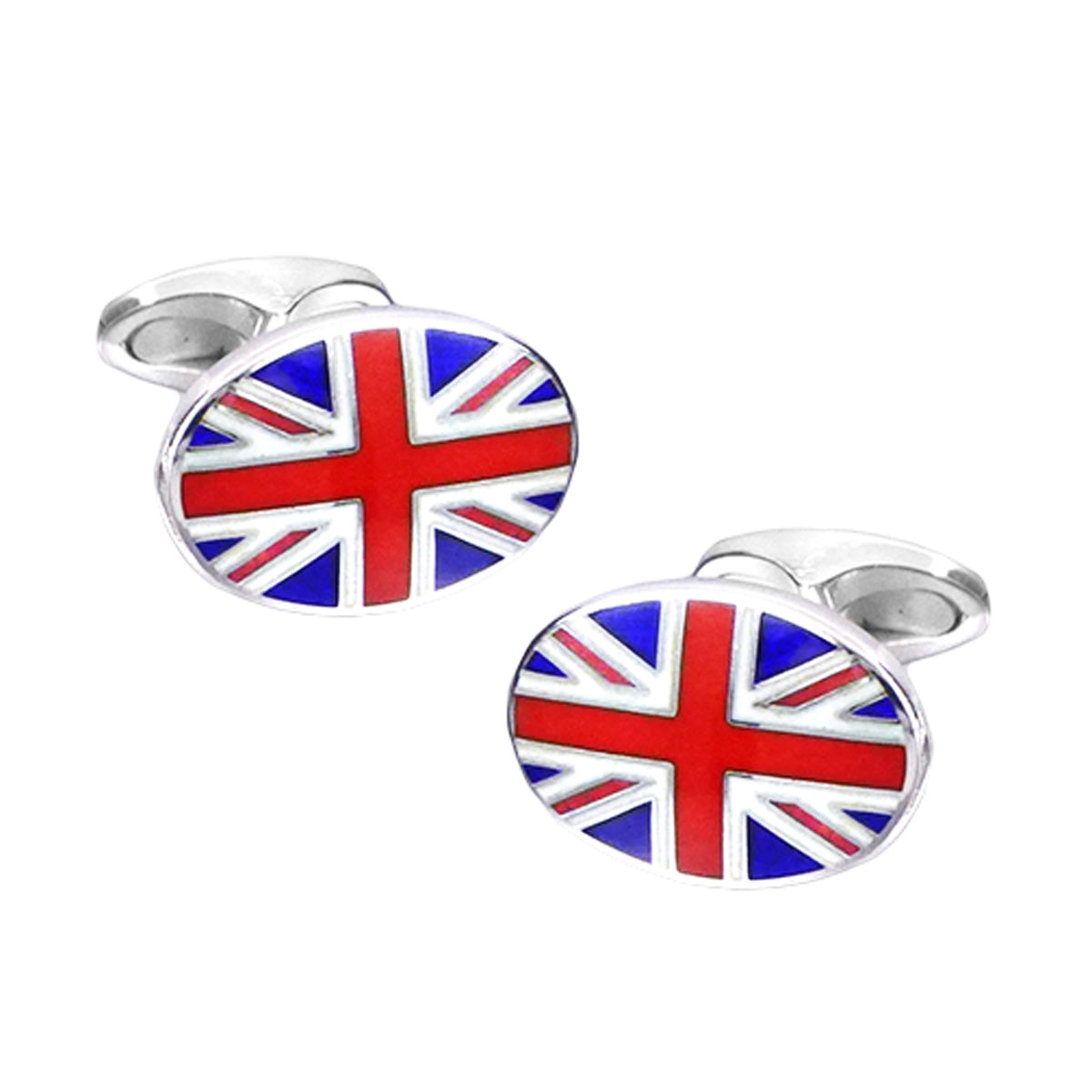 Silver Union Jack Cufflinks